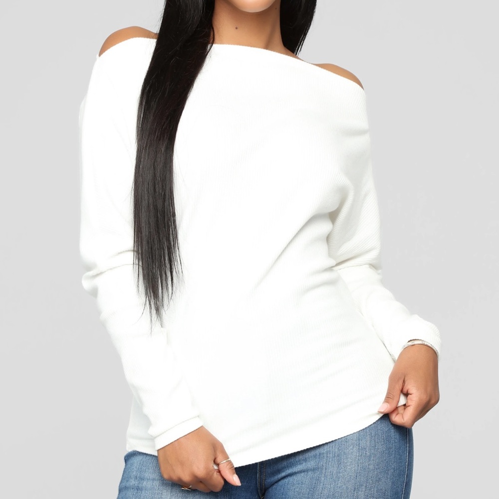 Fashion nova off the shoulder sweater